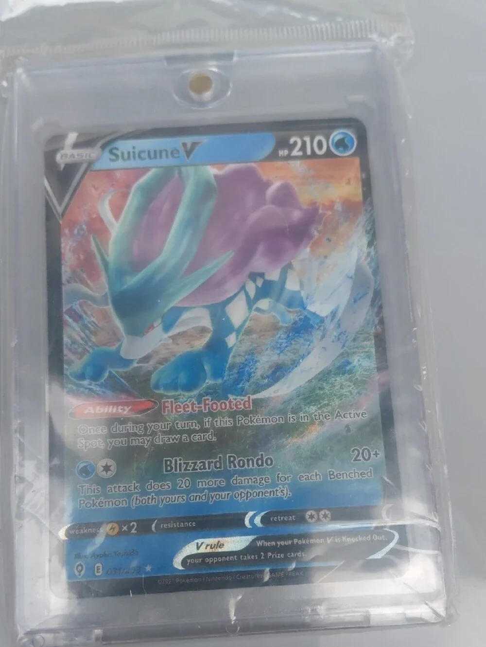 Carmine Trainer Supporter Card - Silver/Gray With 2 More One V